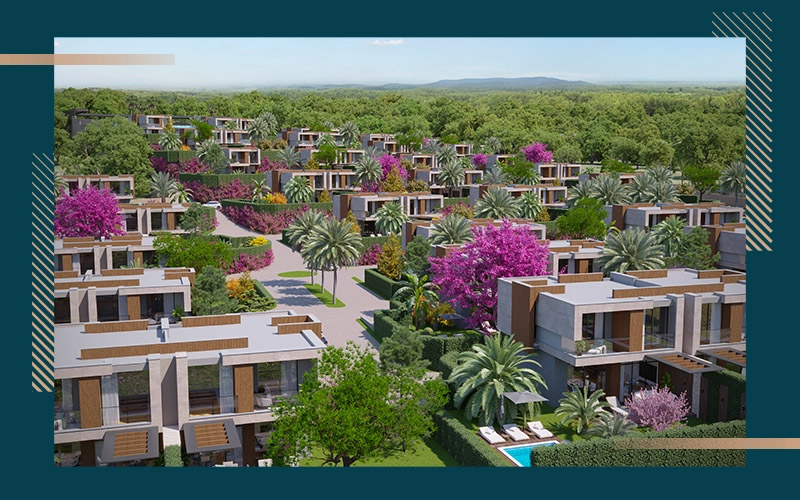 Luxury villas with sea views and private gardens in Bodrum