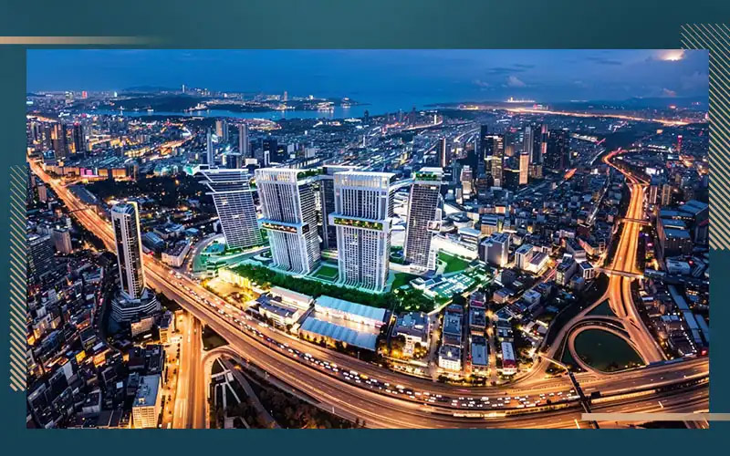 Bosphorus view luxury apartments in Sisli towers in Istanbul 