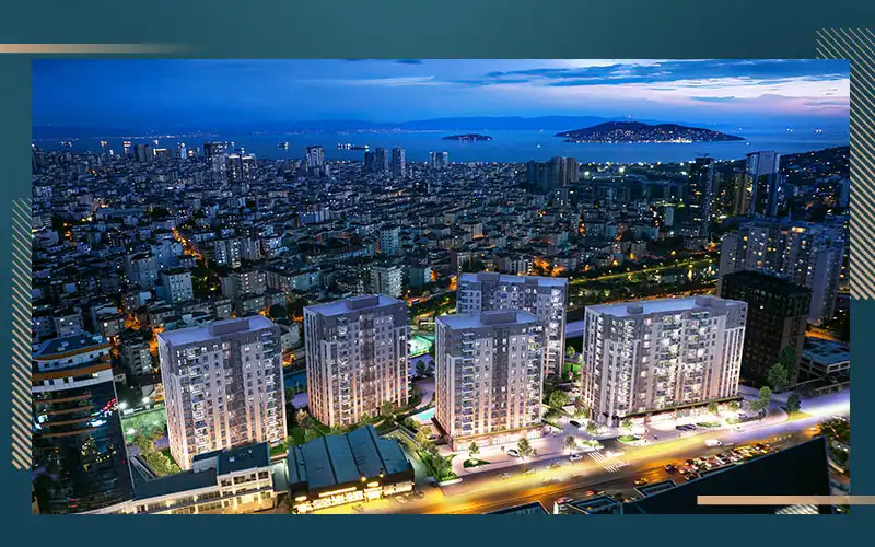 Panoramic views and luxury amenities in a residential project in Maltepe, Istanbul